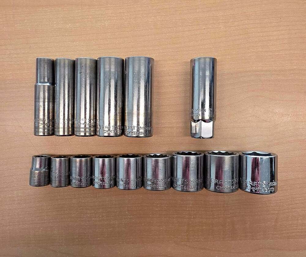 Craftsman Socket Set 15 Piece SAE Deep and Shallow Chrome